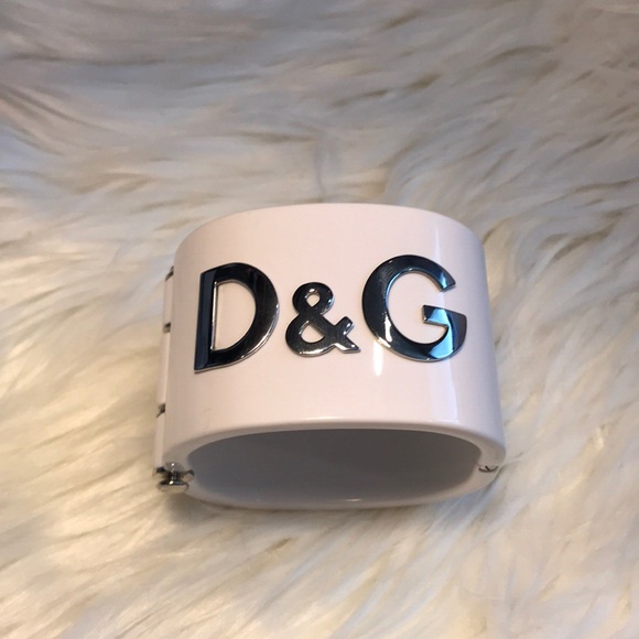 D&G, Dolce & Gabbana Jewelry - D&G - Dolce & Gabbana white resin cuff bracelet